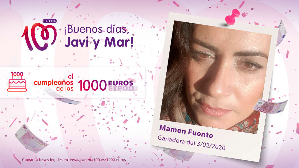 ¡Mamen es la ganadora de 1.000 euros!