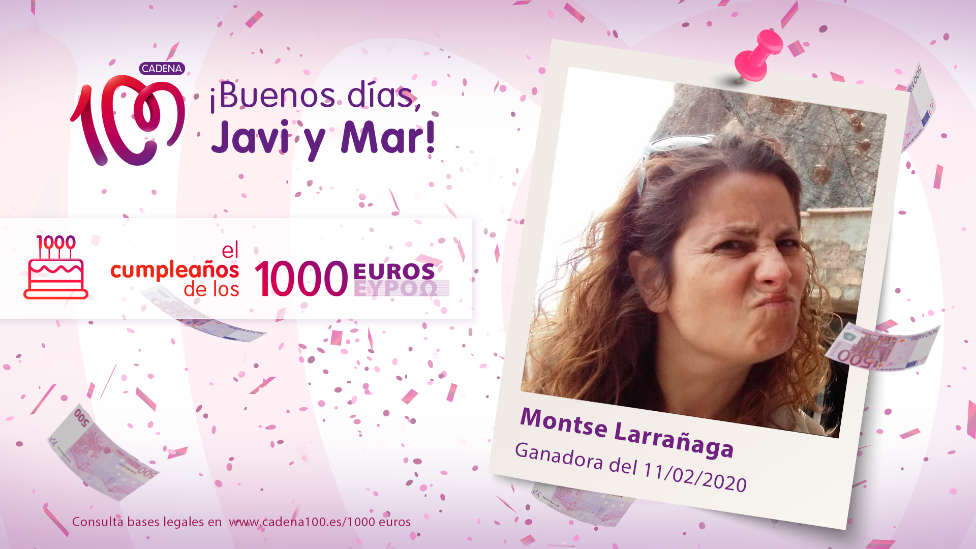 ¡Montse Larrañaga ha ganado 1.000 euros!