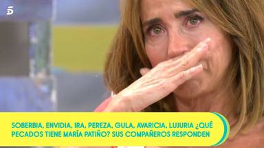 Las lágrimas de María Patiño en Sálvame al hablar de la situación actual