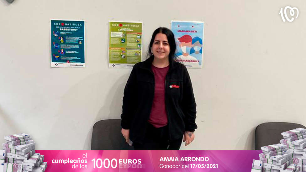 Amaia, ganadora de 1.000 euros: "Tengo el corazón a mil por hora"