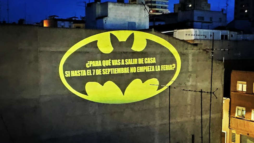 Batman aparace en Albacete