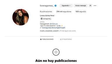 Lorena Gómez borra todo el contenido de su cuenta de Instagram antes del lanzamiento de Que te vaya bonito