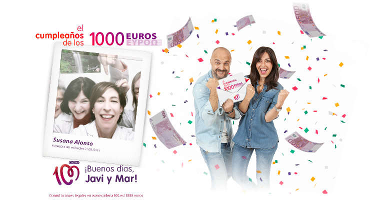 ¡Susana Alonso de Valladolid ha ganado 1.000 euros!