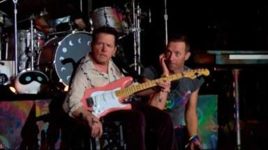 Coldplay invita al escenario de Glastonbury a Michael J Fox para tocar dos canciones
