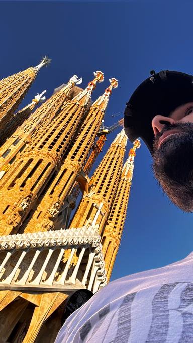 Ricky Martin en la Sagrada familia