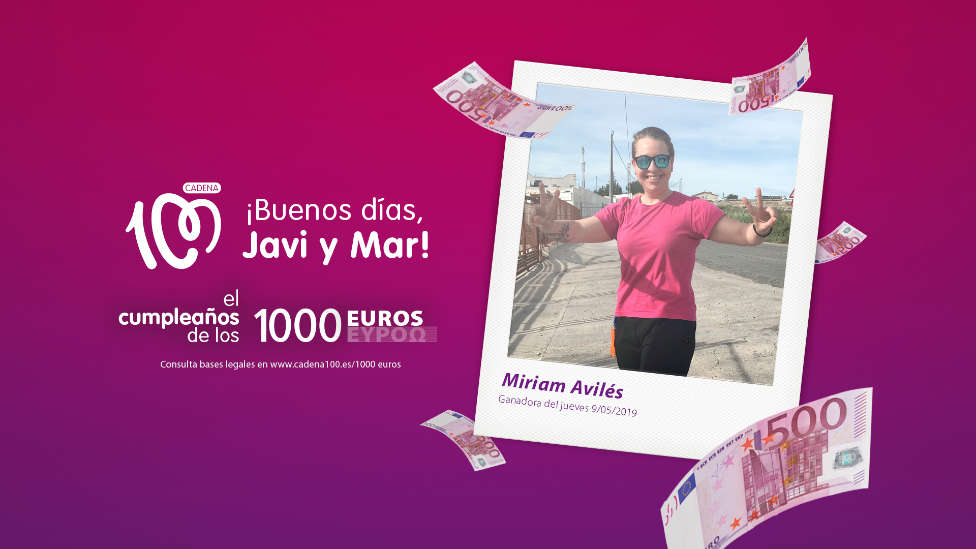 ¡Miriam Avilés ha ganado 1.000 euros!