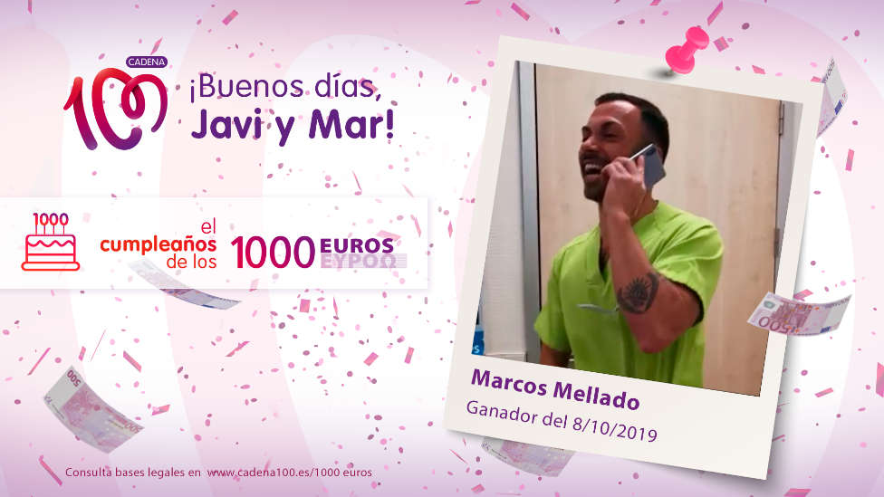 ¡Marcos Mellado ha ganado 1.000 euros!