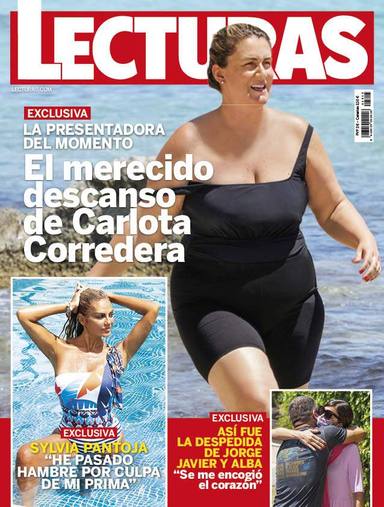 Portada de la revista Lecturas con la foto en bañador de Carlota Corredera tras un año intenso