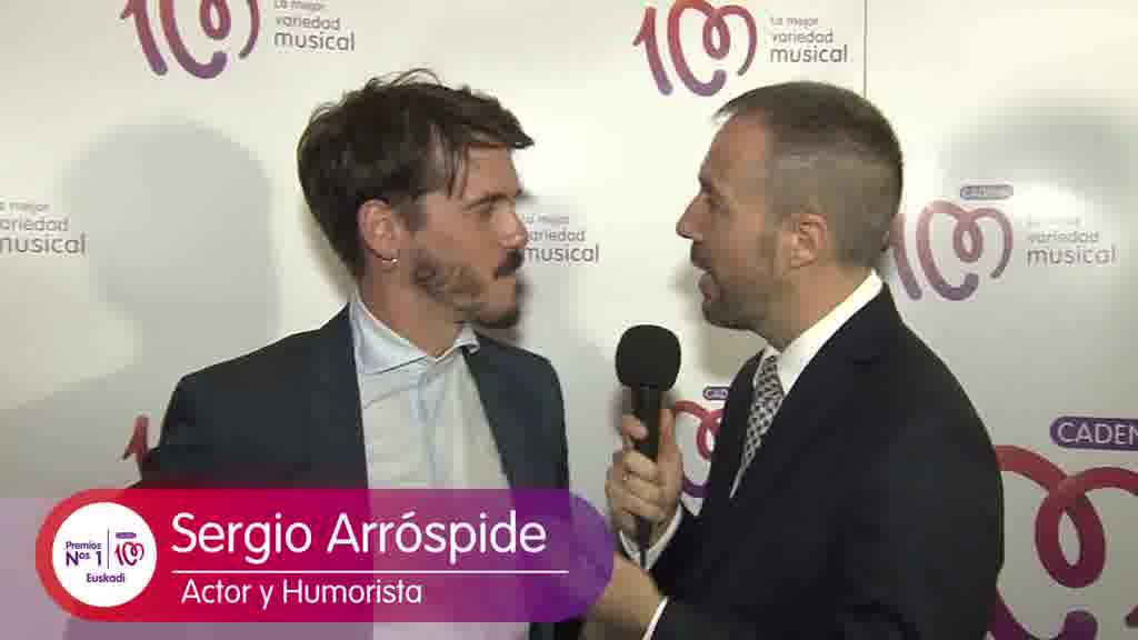 Sergio Arrospide en los Premios Número 1 de CADENA 100