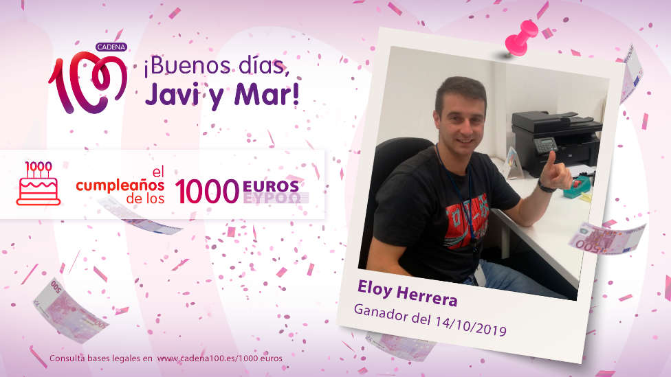¡Eloy Herrera ha ganado 1.000 euros!