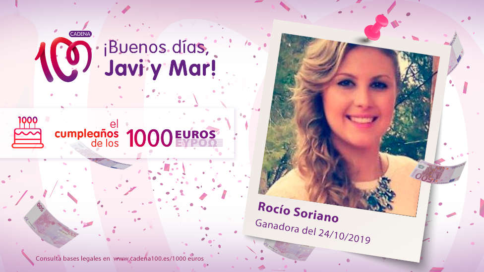 ¡Rocío Soriano ha ganado 1.000 euros!