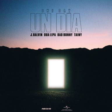Portada oficial de Un día (One Day), la colaboración de J Balvin, Dua Lipa y Bad Bunny