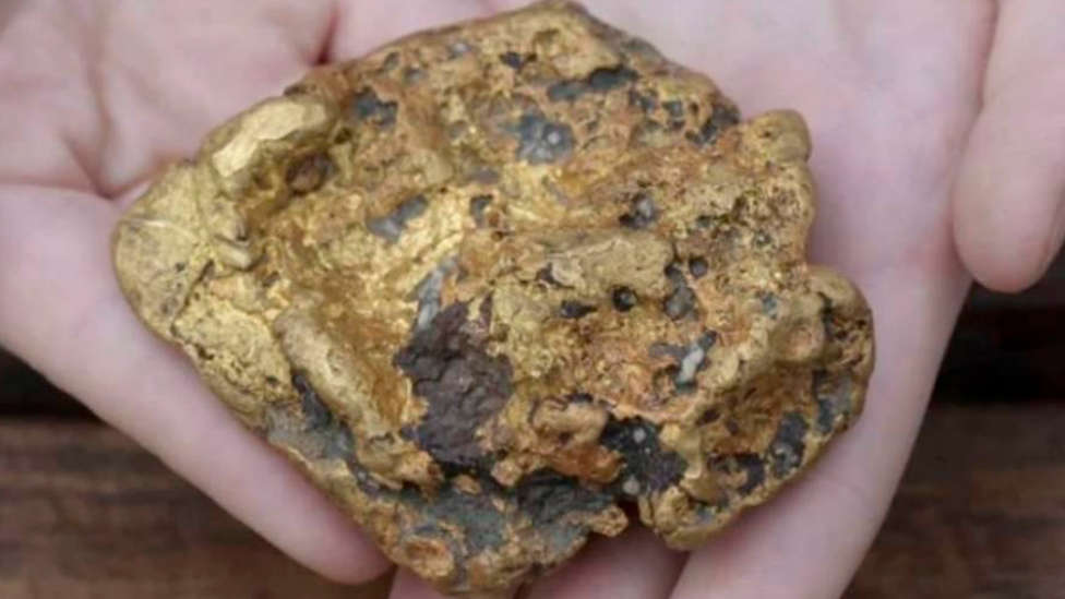 Una familia australiana encuentra una piedra de oro