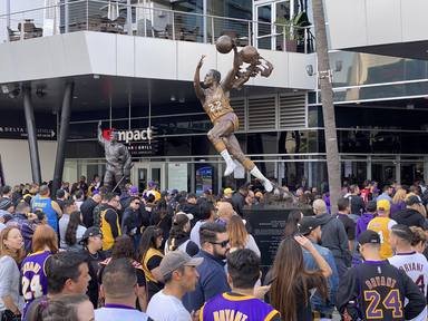 LOS ANGELES. A Celebration of Life Memorial at Staples Center.