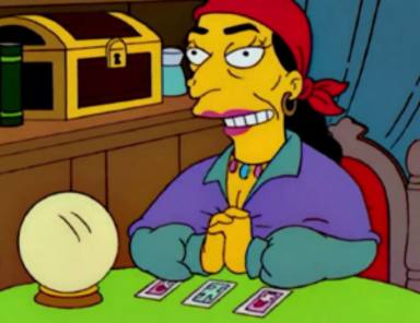 La "bola mágica" de Los Simpsons