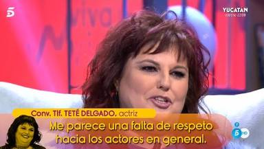 Teté Delgado, muy crítica con el fichaje de Gloria Camila por una serie