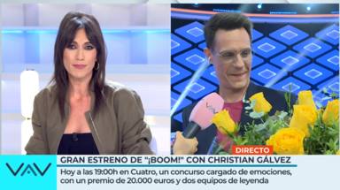 El regalo de Patricia Pardo a Christian Gálvez para desearle suerte antes del estreno de '¡Boom!'