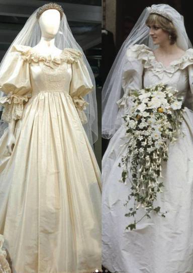 Este verano, el icónico vestido de novia de la princesa Diana se exhibirá en el palacio de Kensington según ha