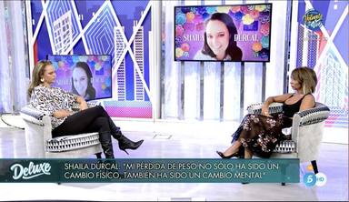 Shaila Dúrcal se sincera con María Patiño en el Deluxe sobre sus problemas con la comida y de peso