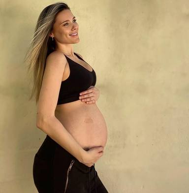 Lorena Gómez se muestra radiante durante su embarazo