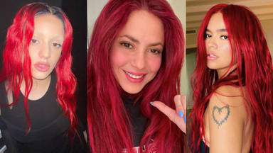 Rosalía, Karol G, Shakira... Los deslumbrantes 'looks' de las artistas que han apostado por el pelo rojo