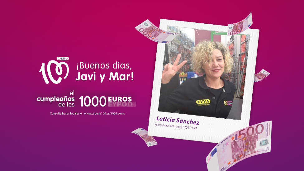 ¡Leticia Sánchez ha ganado El cumpleaños de los 1.000 euros!