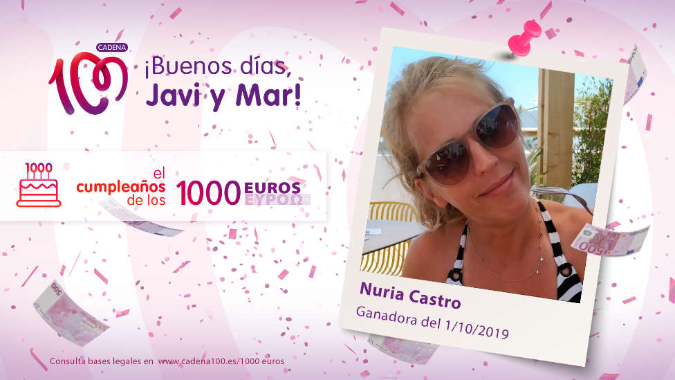 ¡Nuria Castro ha ganado 1.000 euros!