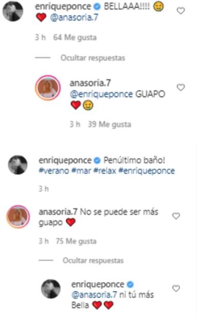 Ana Soria y Ponce Instagram mensajes