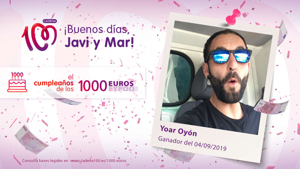 ¡Yoar Oyón es el ganador de El cumpleaños de los 1.000 euros!