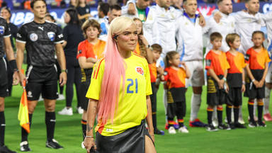 Karol G cantó el himno de Colombia en la final de la Copa de América