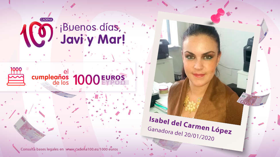 ¡Isabel de Almería ha ganado 1.000 euros!