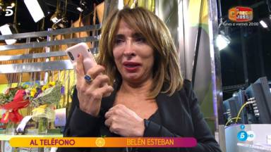 María Patiño, sin respiración, se derrumba en directo y vive uno de sus peores momentos en la televisión