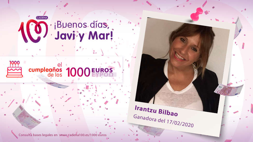 ¡Irantzu es la ganadora de El cumpleaños de los 1.000 euros!