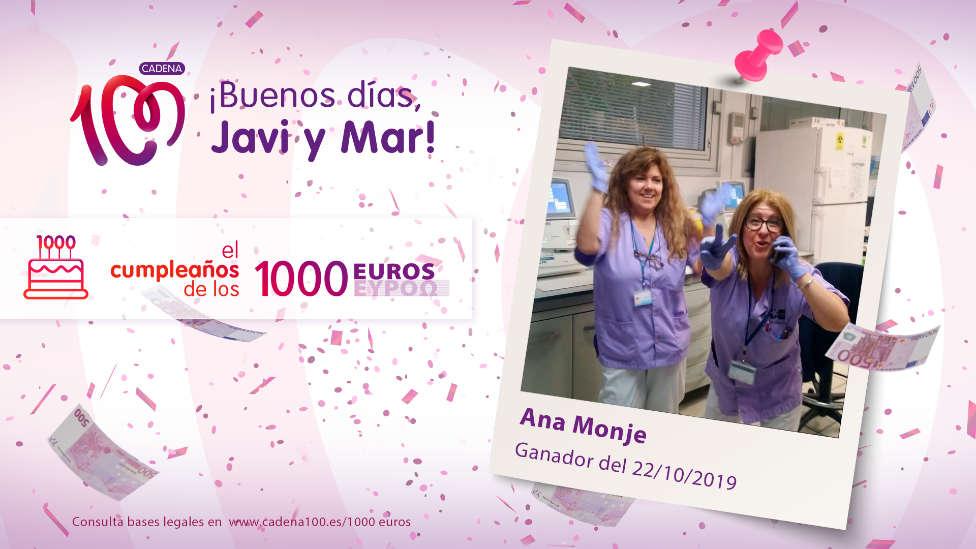 ¡Ana Monje ha ganado 1.000 euros!