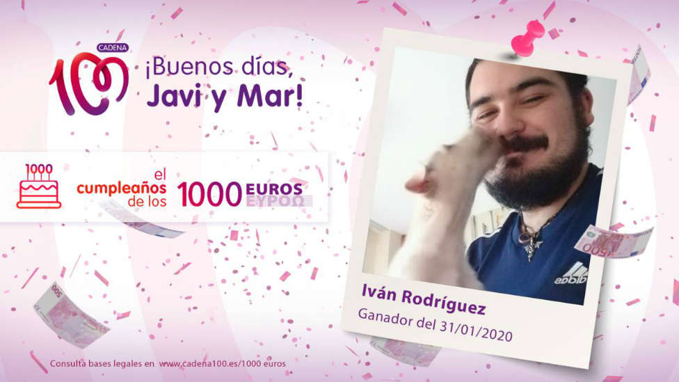 ¡Iván Rodríguez ha ganado 1.000 euros!