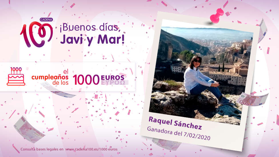 ¡Raquel Sánchez es la ganadora de 1.000 euros!