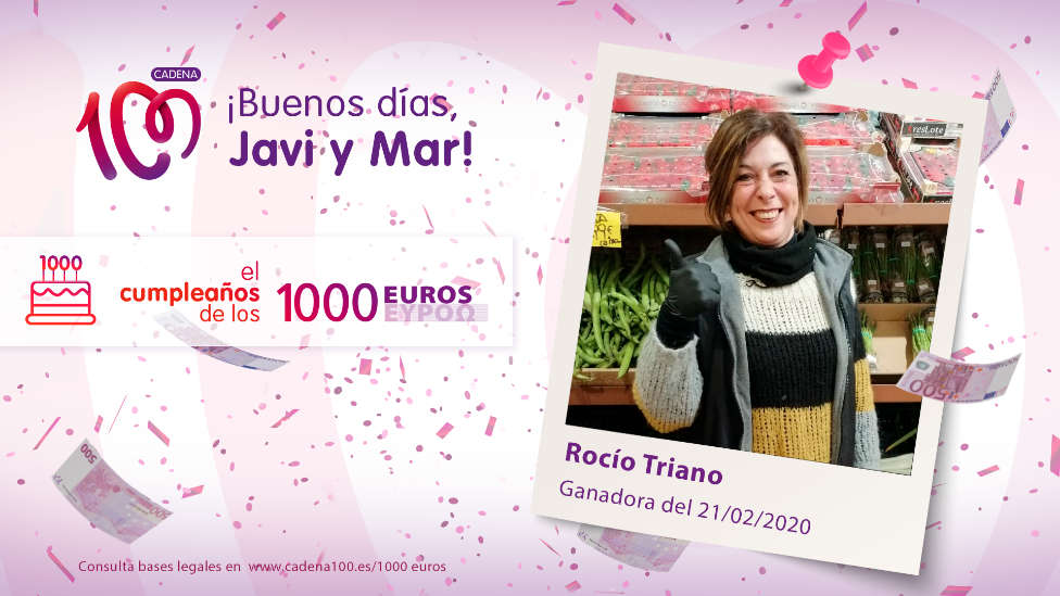 ¡Rocío Triano ha ganado 1.000 euros!