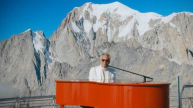 El videoclip de Andrea Bocelli rodado a 3.466 metros de altura en Mont Blanc, la montaña más alta de los Alpes