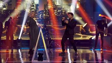 Una Edurne estelar luce embarazo junto a Blas Cantó en 'Destino Eurovisión'