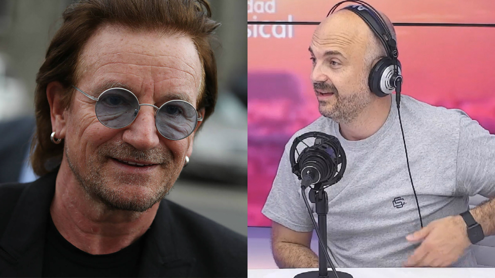 El tenso encuentro de Javi Nieves con Bono, de U2: “Me echaron, no pude hablar con él”