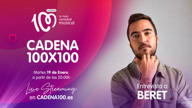 Beret, protagonista de CADENA 100x100 con Mateo & Andrea