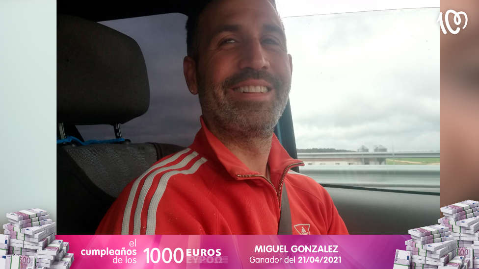 Miguel González, ganador de 1.000 euros: "¡Hemos parado el coche para llamar!"