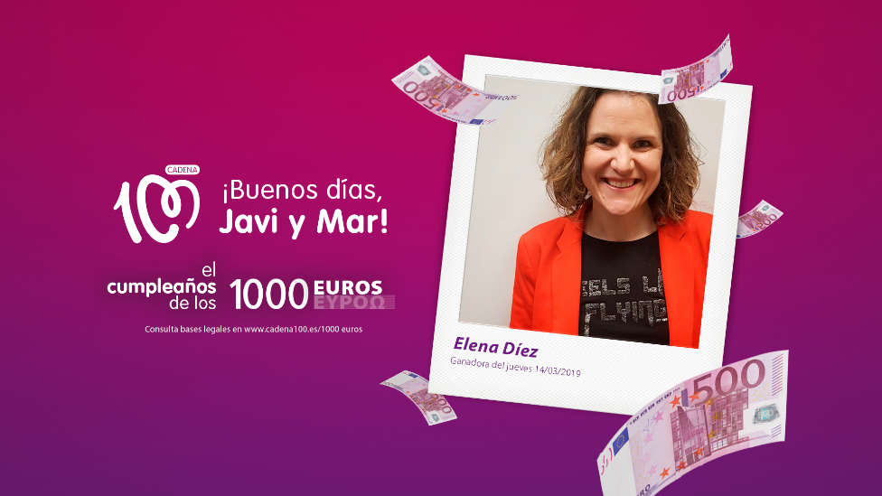 ¡Elena Díez gana 1.000 euros!