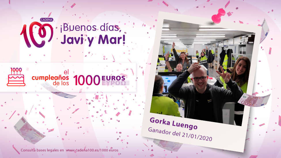 ¡Gorka Luengo ha ganado 1.000 euros!