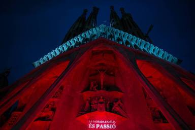 La Sagrada Família retransmetrà per internet la il.luminació de la Façana de la Passió
