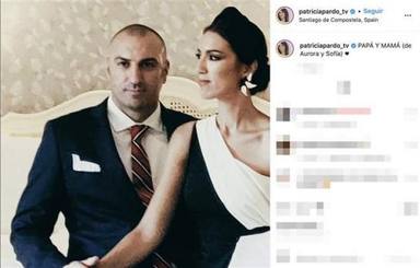 Patricia Pardo y Francisco Márquez en una imagen del día de su boda compartida en las redes sociales
