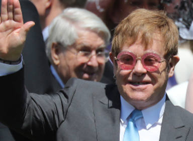 Elton John actuó para la boda del Príncipe Enrique y Meghan Markle