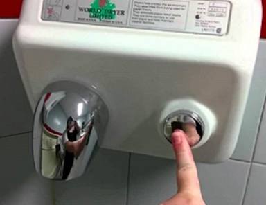 ¿Cómo te secas las manos?