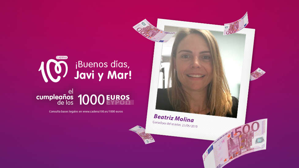 ¡Beatriz Molina ha ganado 1.000 euros!