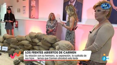 Emma García estalla contra Terelu y Carmen Borrego en Viva la vida